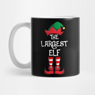 Largest Elf Matching Family Christmas Mug